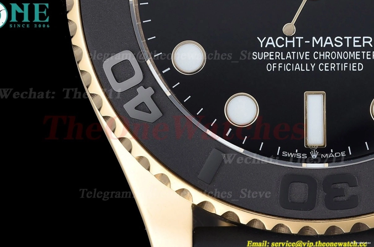 226658 SS 42mm Yacht-Master Dot MY8215 YG Black GDF 0205